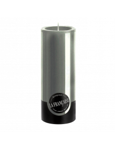 Candela Cilindrica Grigia grande