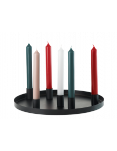 Portacandele Magnetico in Metallo per sei candele Palteau Noir aimante