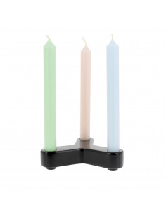 Portacandele Trio in Ceramica bianco 2