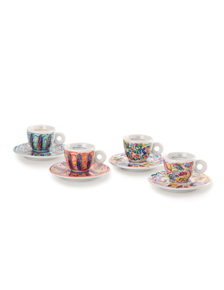 Set 4 tazze da espresso - Illy Art Collection SOL CALERO
